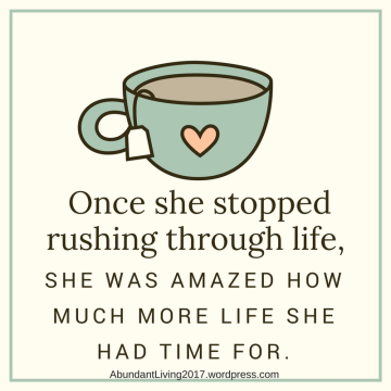Once she stopped rushing through life, (1)